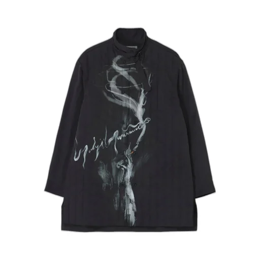 Tobacco Printed Padded Blouse