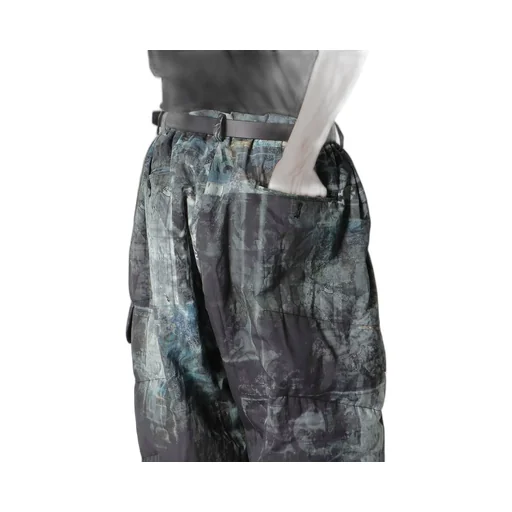 Diagonal Fpadded Printed Pants