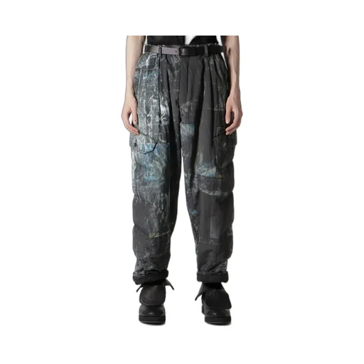 Diagonal Fpadded Printed Pants