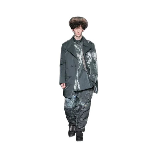Diagonal Fpadded Printed Pants
