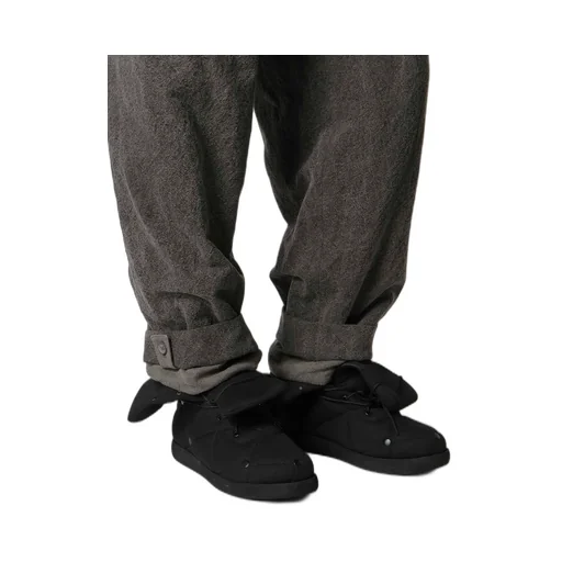Silk Linen Pocket Detail Padded Pants