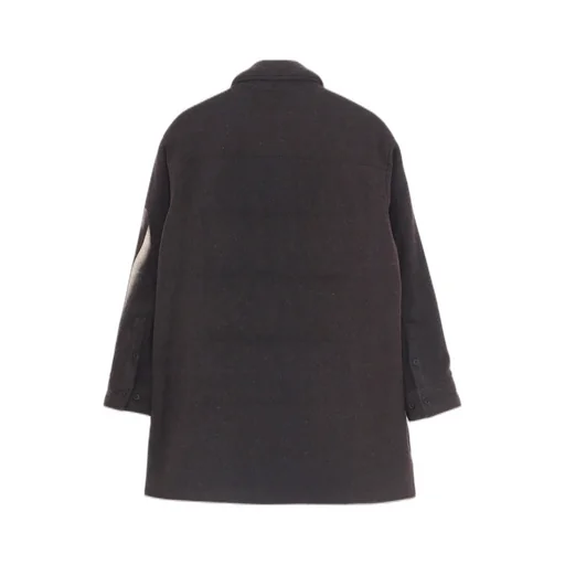 Wool Tweed Gusset Collar Padded Blouse