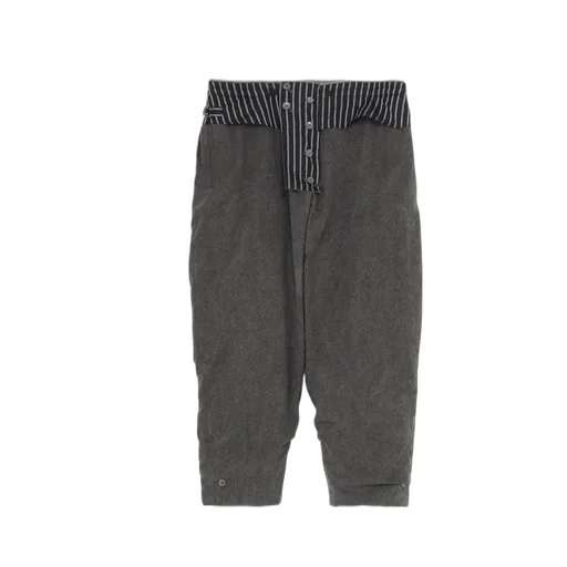 Silk Linen Pocket Detail Padded Pants