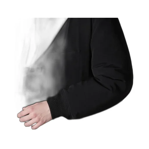 Ta Tuxedo Rib Combination Peaked Jacket