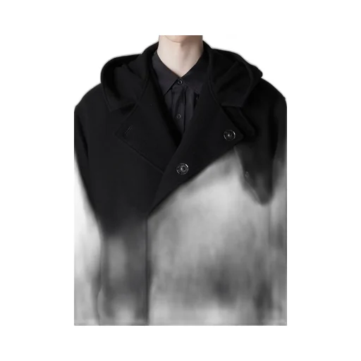 Airy Mosser Hooded Coat