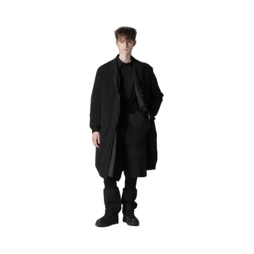 Ta Tuxedo Rib Combination Peaked Jacket