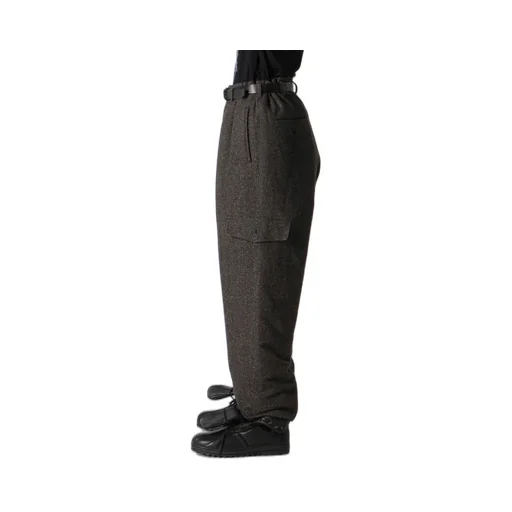 Silk Nep Tweed Side Pocket Pants With Liner