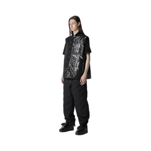 Paper Logo Printed Chinese Collar Vest