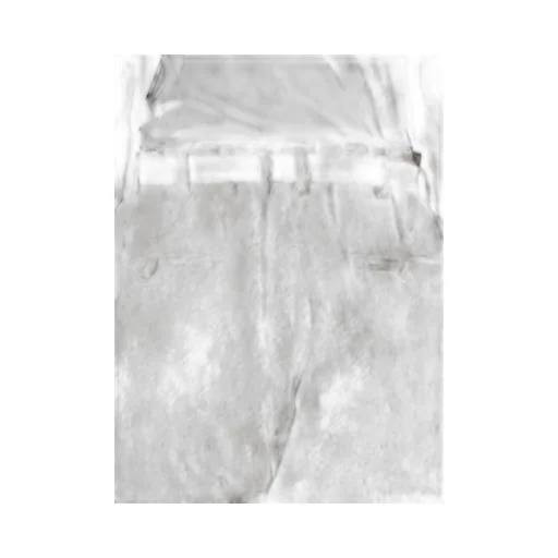Raw Linen Velvet Loop Button Pants With Liner