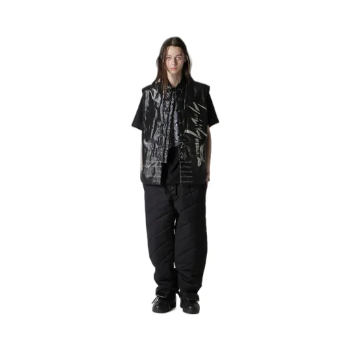 Paper Logo Printed Chinese Collar Vest