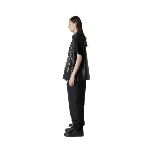 Paper Logo Printed Chinese Collar Vest