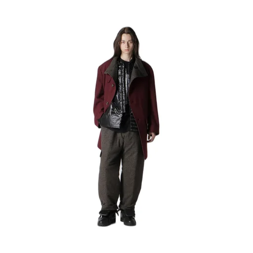 Silk Nep Tweed Side Pocket Pants With Liner