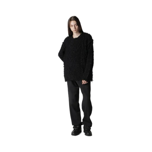 3G1P Brushed Plain Stitch Round Neck Po