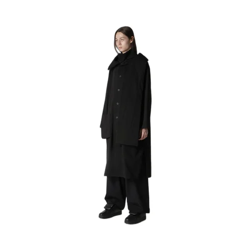 30/-High D Cotton Jersey Padded Long Coat