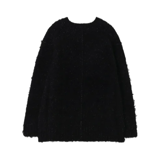 3G1P Brushed Plain Stitch Round Neck Po