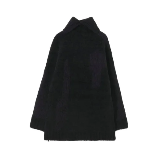 3G Jacquard Side Zip High Neck Po