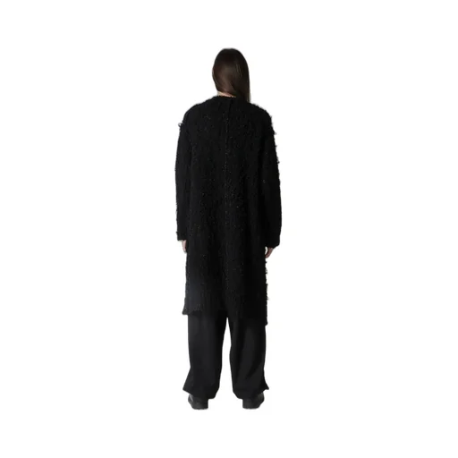 3G1P Brushed Plain Stitch Long Cardigan