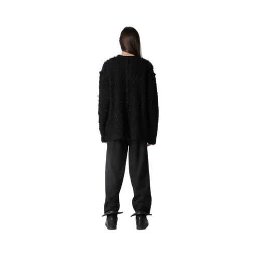 3G1P Brushed Plain Stitch Round Neck Po