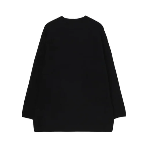 Flower Designed Crew Neck Knit