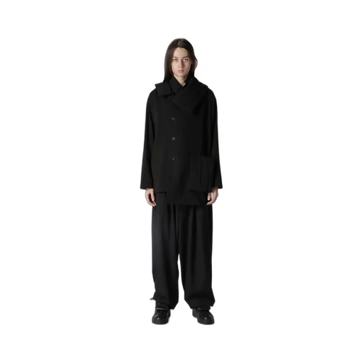 30/-High D Cotton Jersey Designed Collar Padded Coat
