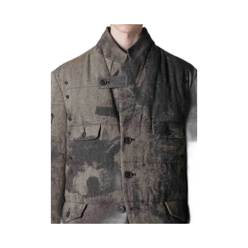 Collage Printed Padded Jacket