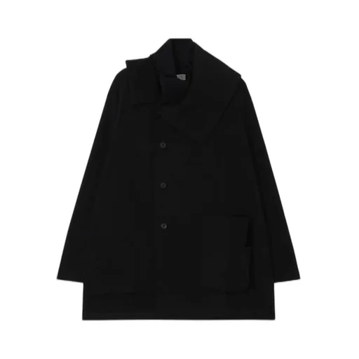 30/-High D Cotton Jersey Designed Collar Padded Coat
