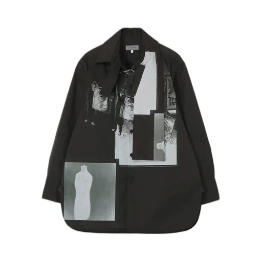 Stole Detail Printed Padded Blouse
