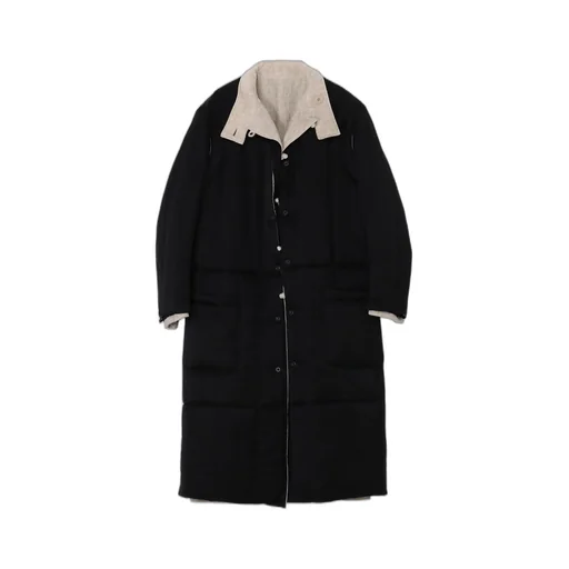 Linen Velvet Stand Collar Jacket With Liner