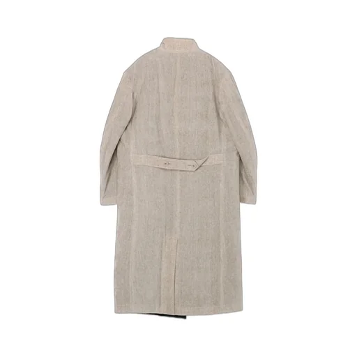 Linen Velvet Stand Collar Jacket With Liner
