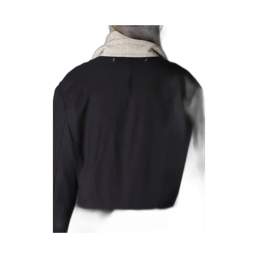Linen Velvet Stand Collar Jacket With Liner