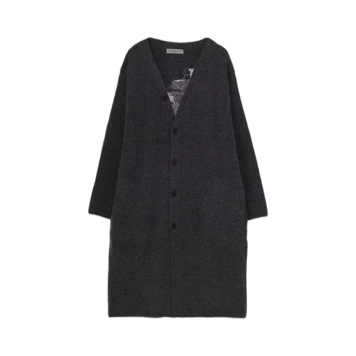 Flower Designed Long Cardigan