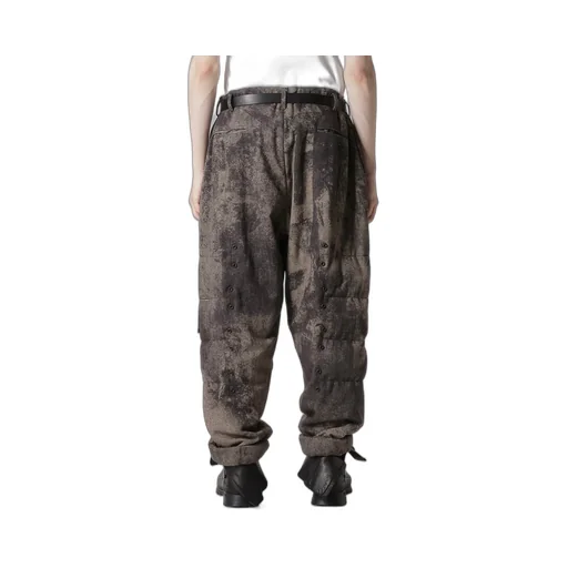 Collage Printed Herringbone Pants