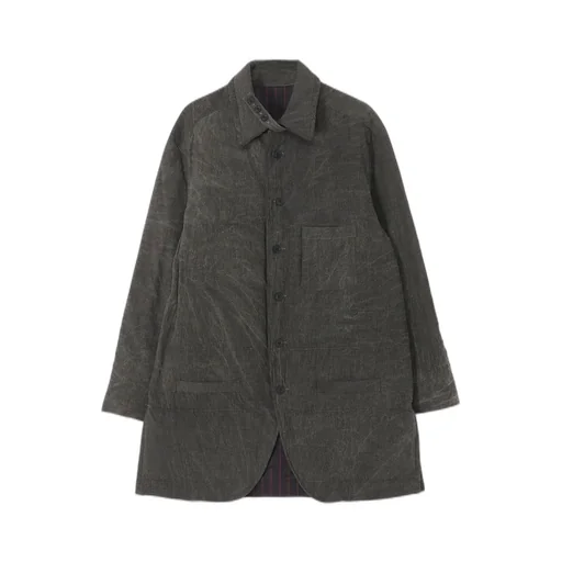Linen/Cotton Sheeting Gusset Collar Padded Blouse