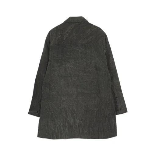Linen/Cotton Sheeting Gusset Collar Padded Blouse