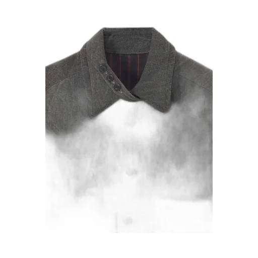 Linen/Cotton Sheeting Gusset Collar Padded Blouse