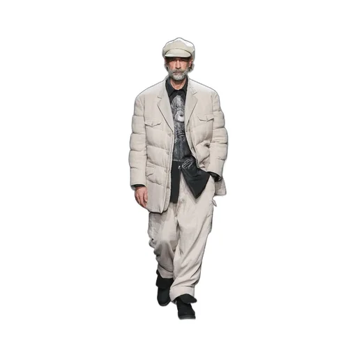 Silk Linen Tweed Gusset Pocket Padded Pants