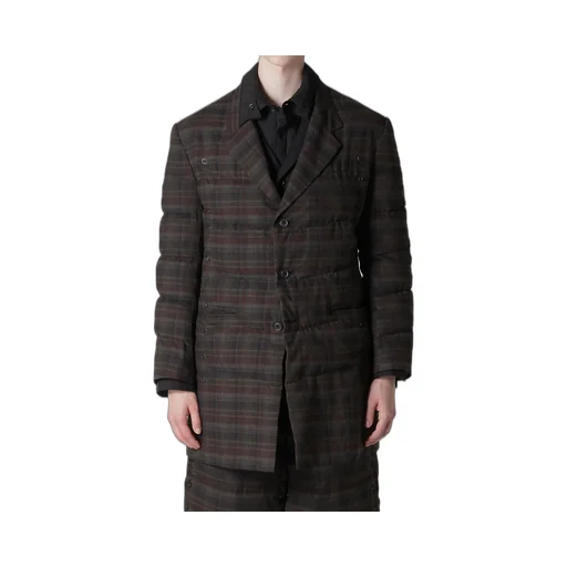 Madras Ink 3 Buttons Diagonal Padded Jacket