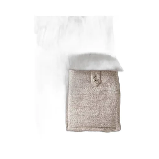 Silk Linen Tweed Gusset Pocket Padded Pants