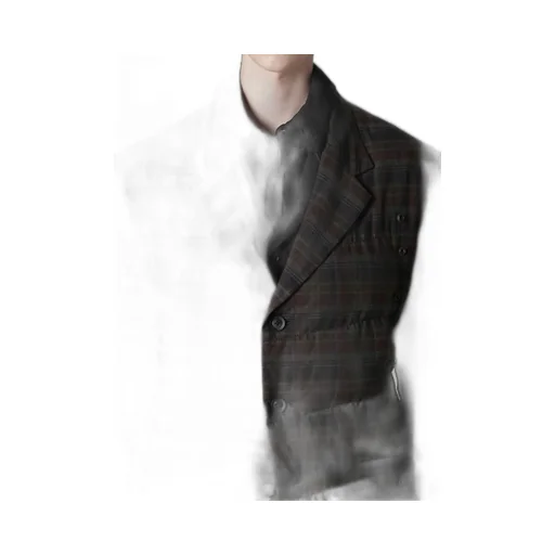 Madras Ink 3 Buttons Diagonal Padded Jacket