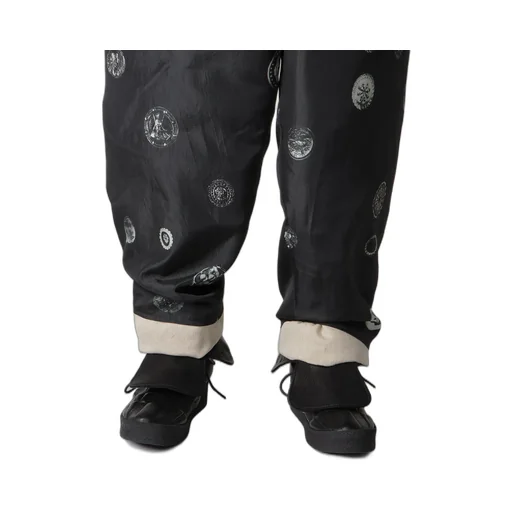 Linen/Cotton Plaid Horizontal Padded Pants