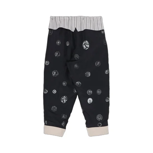 Linen/Cotton Plaid Horizontal Padded Pants