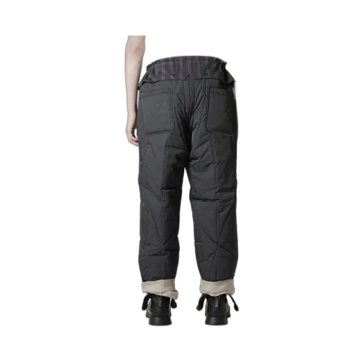 Raw Linen Velvet One Side Pocket Pants With Liner