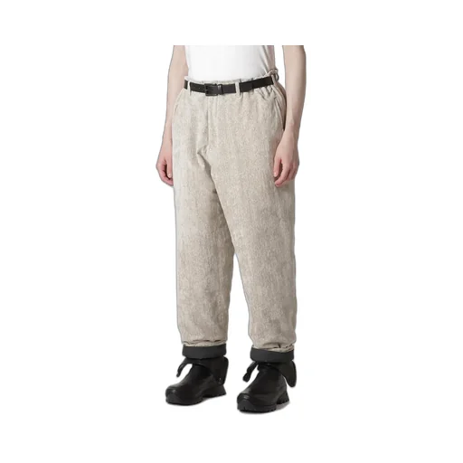 Raw Linen Velvet One Side Pocket Pants With Liner
