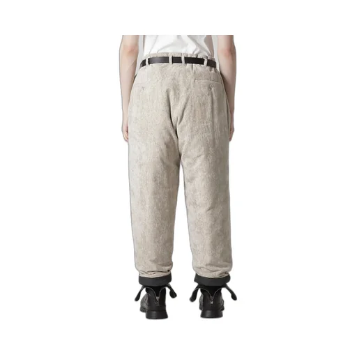 Raw Linen Velvet One Side Pocket Pants With Liner