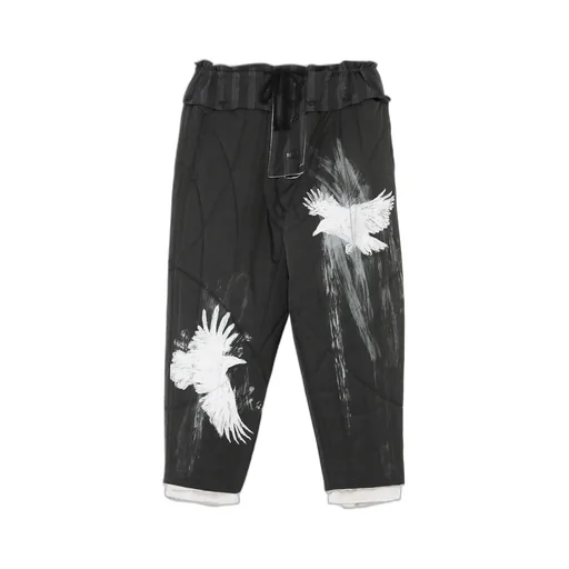 Raw Linen Velvet One Side Pocket Pants With Liner