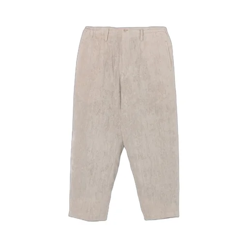 Raw Linen Velvet One Side Pocket Pants With Liner