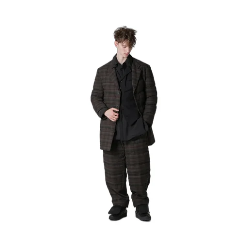 Madras Ink 3 Buttons Diagonal Padded Jacket