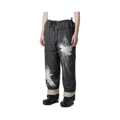 Raw Linen Velvet One Side Pocket Pants With Liner
