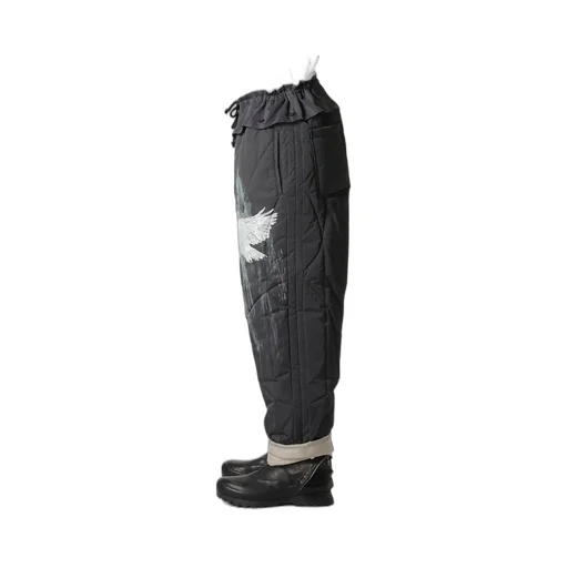 Raw Linen Velvet One Side Pocket Pants With Liner