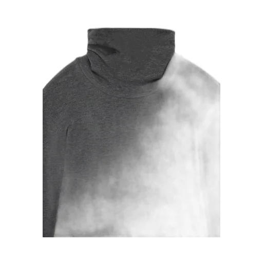 Lyocell Stretch Rib Jersey High Neck Shirt